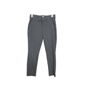 Gap Gingham Navy White Crop Pants Size 2 Office Casual Preppy Office